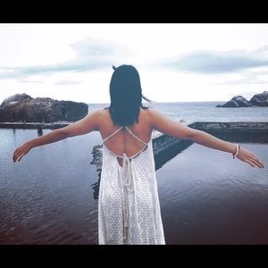 Ivory long maxi dress